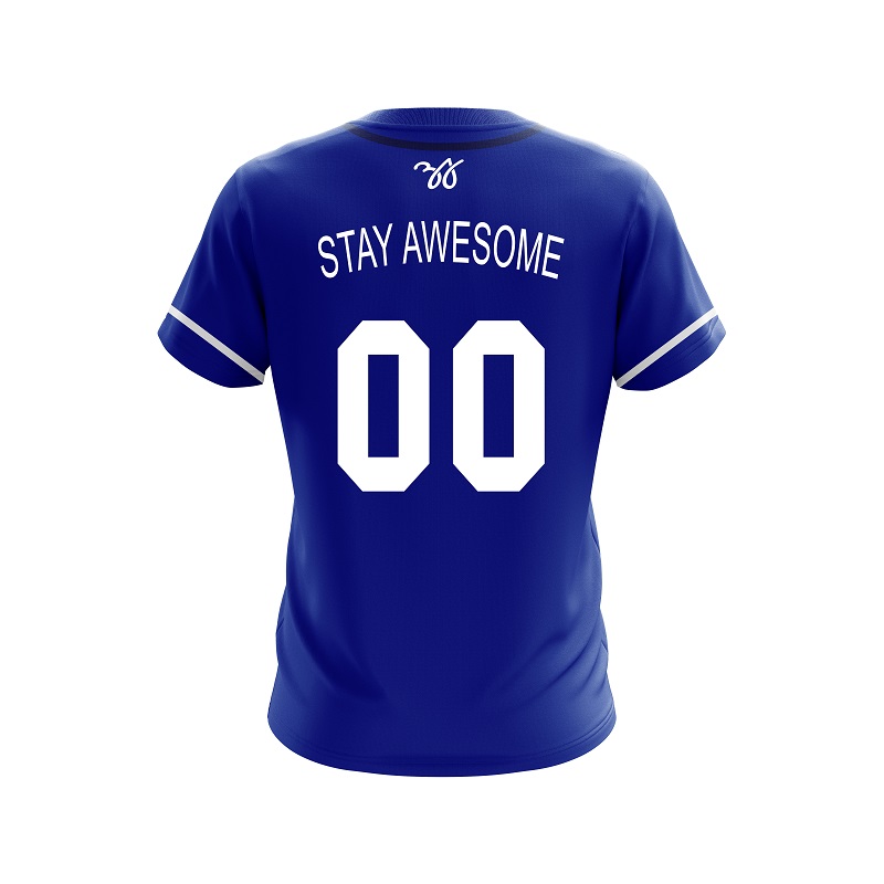 Los Angeles Stay Awesome AL Away Baseball Jersey - Blake's Apparel